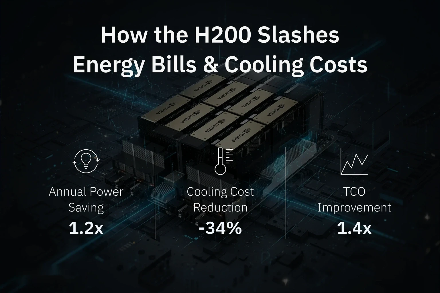 NVIDIA H200 GPU stack highlighting its role in powering next-generation AI workloads.